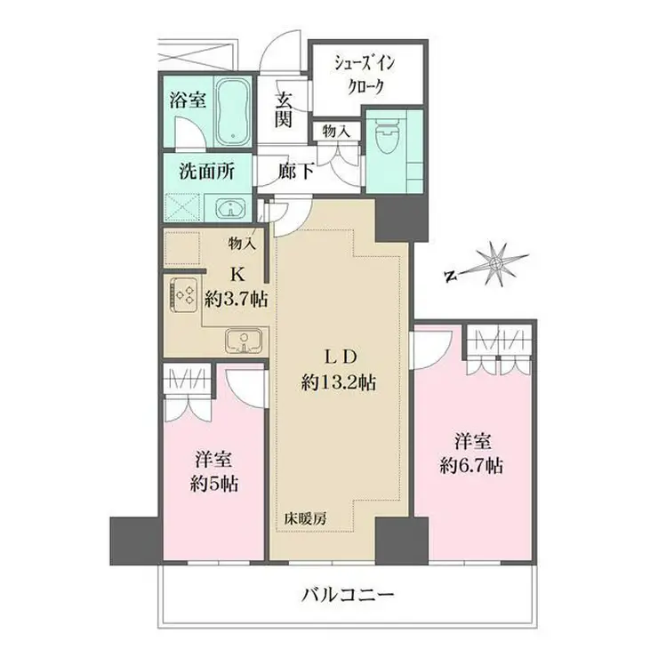 ザ・パークハウス新宿タワー 11階階 間取り