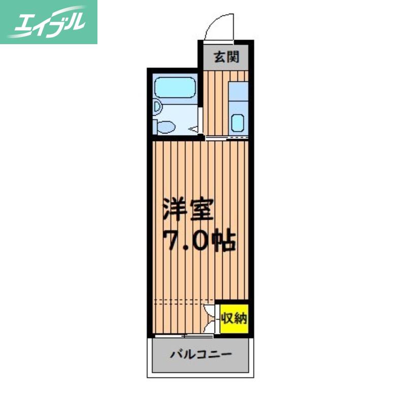 コーポ寿(1K/3階)の間取り写真