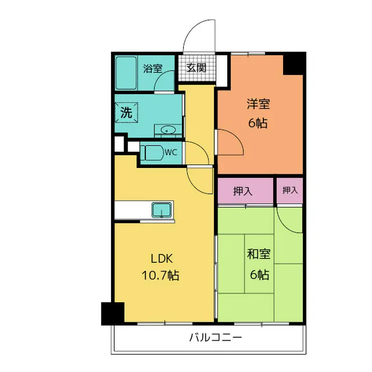 ベルテス長津田 1階階 間取り