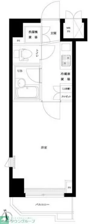 ルーブル大森八番館 1階階 間取り