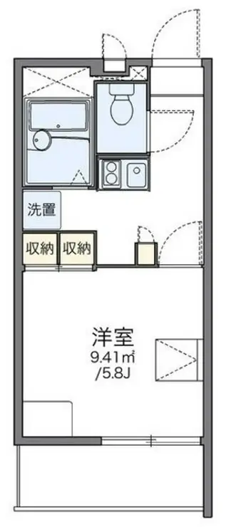 レオパレスシャンブル弐番館 1階階 間取り