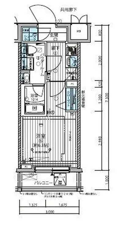 メインステージ武蔵小杉 6階階 間取り