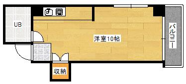 松田ビル(ワンルーム/5階)の間取り写真