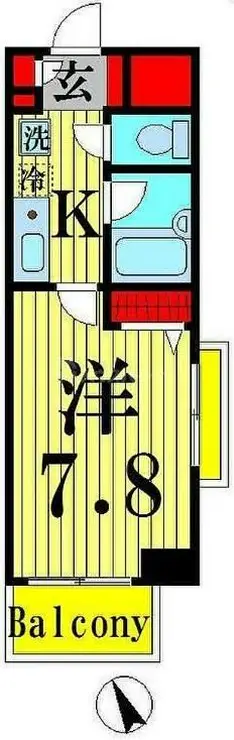ユリカロゼ西新井駅前 7階階 間取り