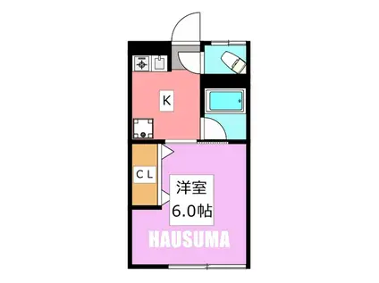 COCOPAL駒込(1K/2階)の間取り写真