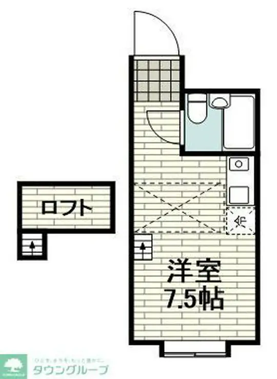 ベルピア・藤沢善行第1 2階階 間取り