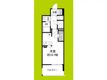 ARTIZA堺(ワンルーム/9階)の間取り写真