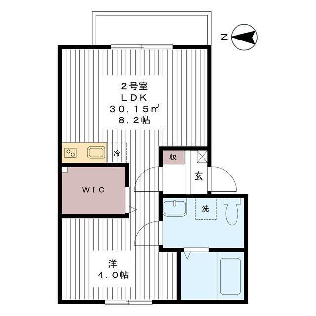 LA TIERRA(1LDK/2階)の間取り写真