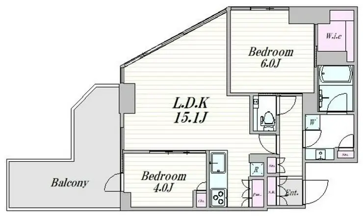 Brillia Tower池袋West 4階階 間取り