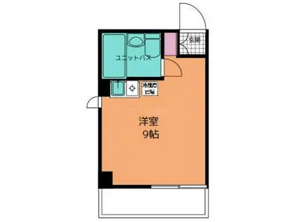 グランドマンション(ワンルーム/3階)の間取り写真