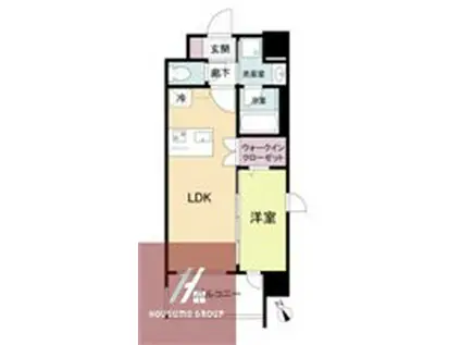 ブランシエスタ南吹田パークサイド(1LDK/2階)の間取り写真