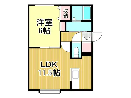 PARTENOS ONE(1LDK/1階)の間取り写真