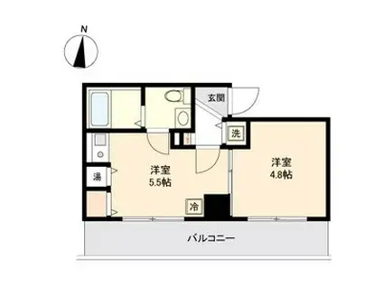 LA DOUCEUR新栄(1DK/2階)の間取り写真