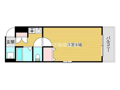 リブレステージ(1K/2階)の間取り写真