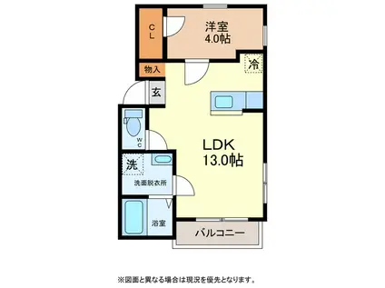 LA TOUR NET.QUATRE(1LDK/2階)の間取り写真