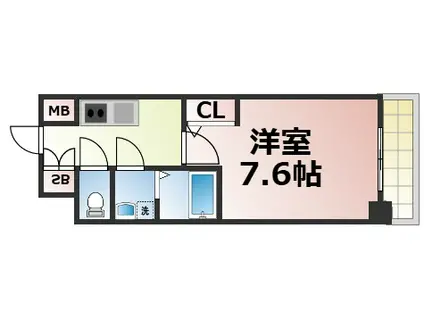 サムティ大阪GRAND イースト(1K/6階)の間取り写真