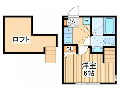 エヌフラット(1K/2階)の間取り写真
