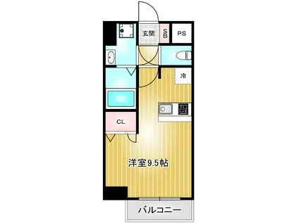 プレサンス上前津リラシス(ワンルーム/7階)の間取り写真