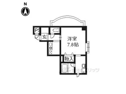 アルファプライズVI(1K/3階)の間取り写真