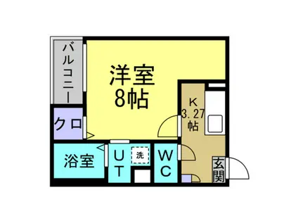 JACK FUNAIRII(1K/3階)の間取り写真