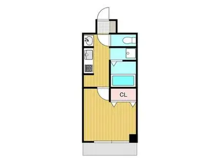 リアライズ沢下町II(1K/4階)の間取り写真