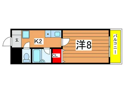 TS CLUB壱番館(1K/1階)の間取り写真