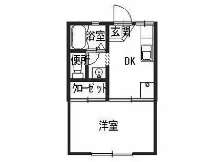 セフィラ北平野(1DK/1階)の間取り写真