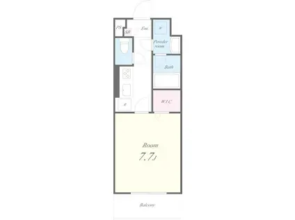 エムズ両国亀沢(1K/3階)の間取り写真