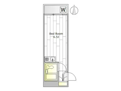 ハイシティ学芸大学第2(ワンルーム/2階)の間取り写真
