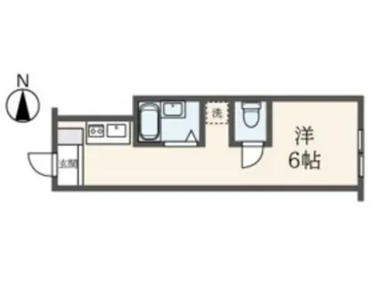 IRISHILLS(ワンルーム/3階)の間取り写真