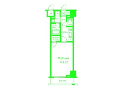 フェニックス新横浜クアトロ(1K/7階)の間取り写真