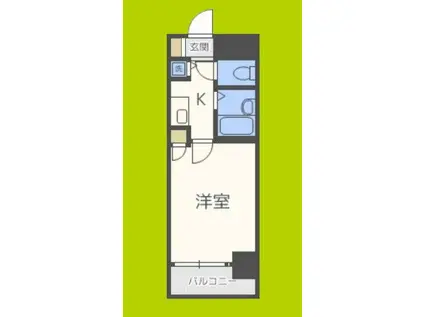 リーガル新大阪III(1K/7階)の間取り写真