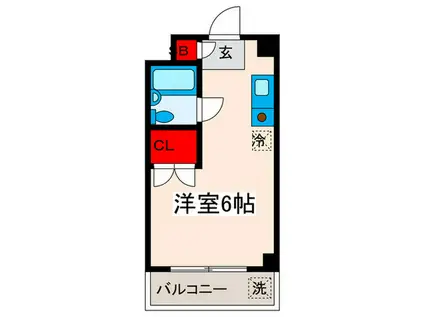 アーバニティー田端(ワンルーム/3階)の間取り写真