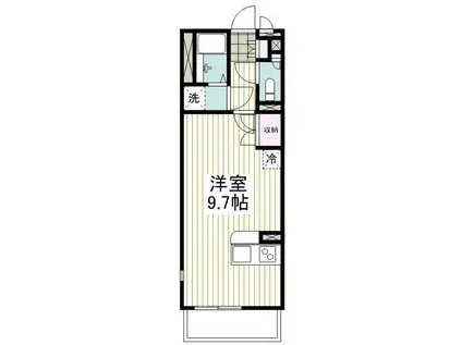 ミランダマチュレ池谷(ワンルーム/1階)の間取り写真