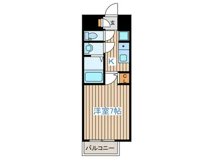 Y´S HILLS(1K/4階)の間取り写真