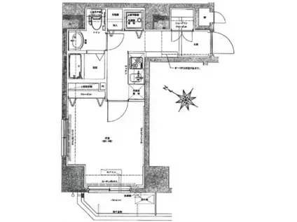 DOLCE YOKOHAMA関内(1K/4階)の間取り写真