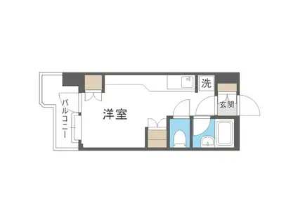 サンシャインシティー21(ワンルーム/4階)の間取り写真