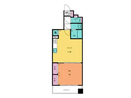 サンライズ時和(1LDK/2階)の間取り写真