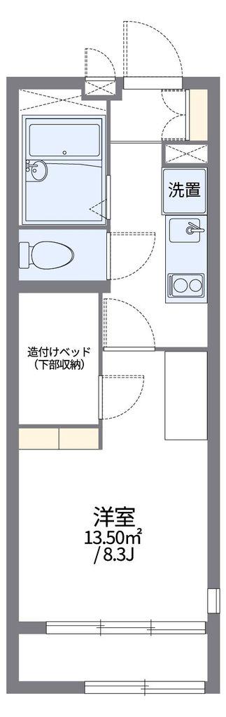 レオパレスLOREA(1K/1階)の間取り写真