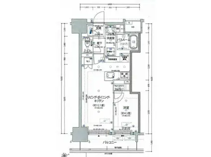 オープンレジデンシア池下THE ONE(1LDK/3階)の間取り写真