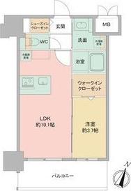 LOUIS RESIDENCE弁天町(1LDK/2階)の間取り写真