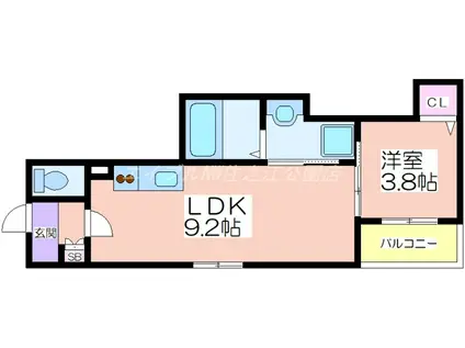 マルハII番館(2LDK/2階)の間取り写真