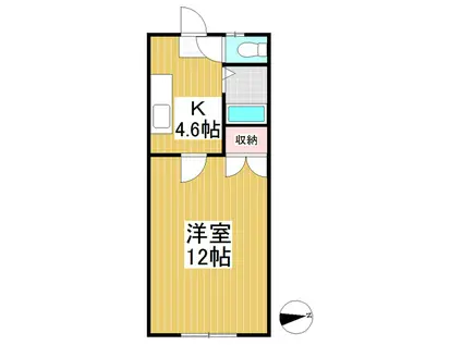 LA TOUR NET.UN(1K/2階)の間取り写真