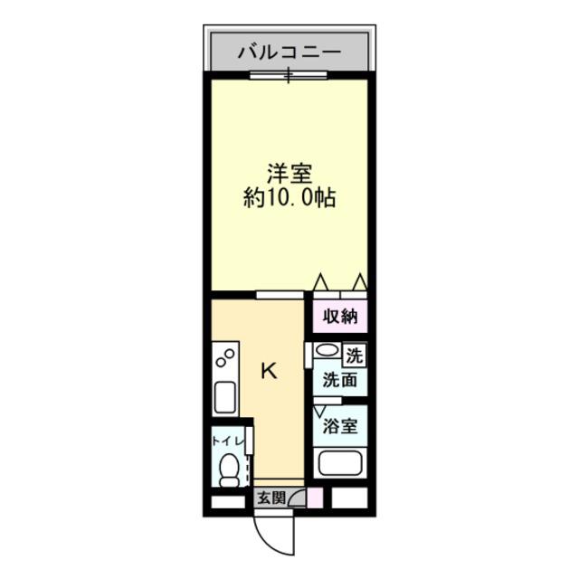 タンネンバウムIII(1K/8階)の間取り写真