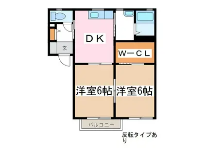 アークトゥルスA/B(2DK/1階)の間取り写真