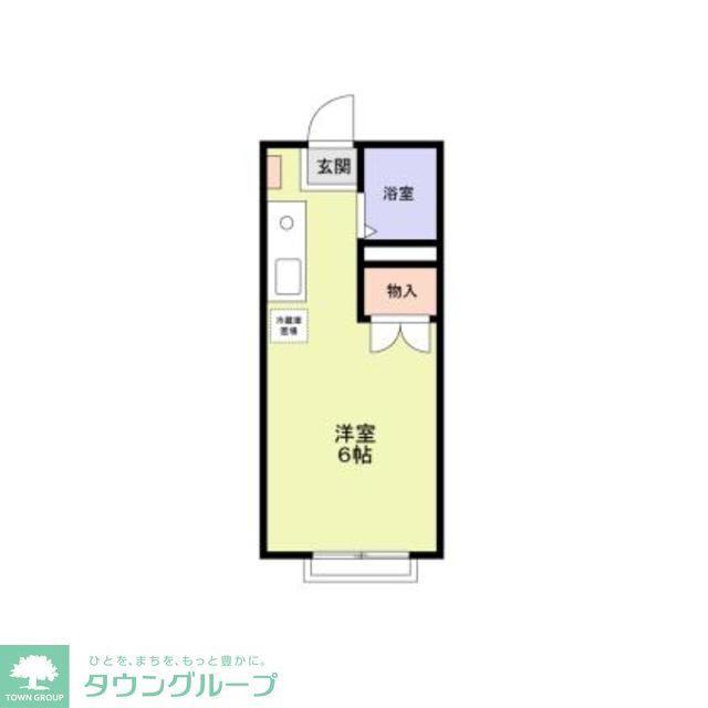 エリーテ茅ヶ崎(ワンルーム/2階)の間取り写真