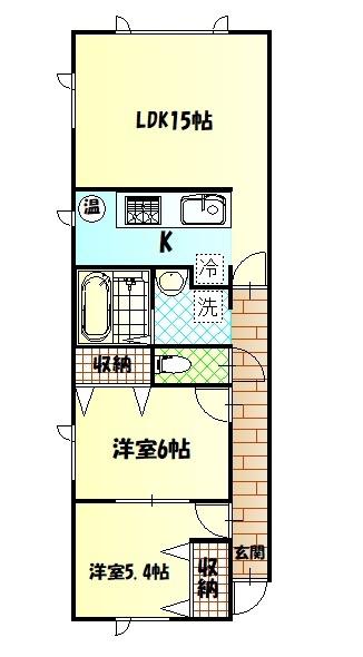 ACT 02(2LDK/1階)の間取り写真