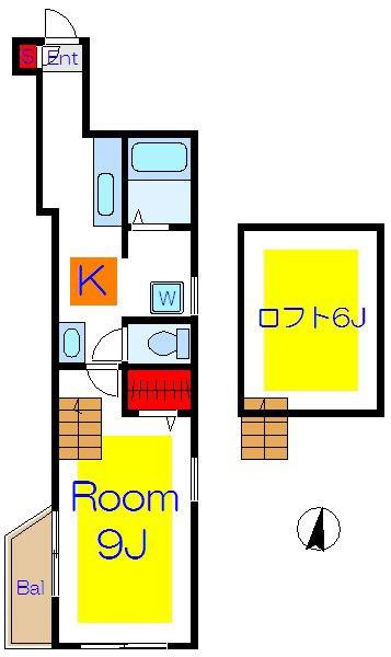 パレスホリケ5(1K/5階)の間取り写真