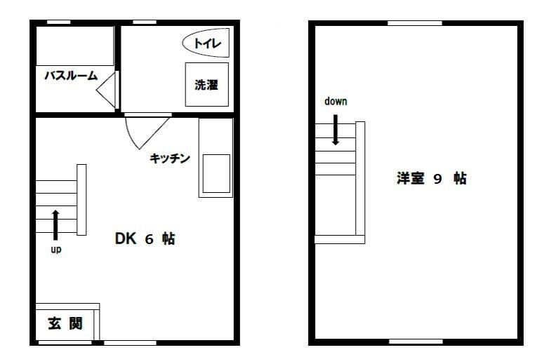 アネックス秋成(1DK/1階)の間取り写真