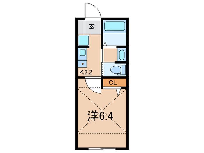 LEGEND SQUARE横須賀-田浦(1K/2階)の間取り写真